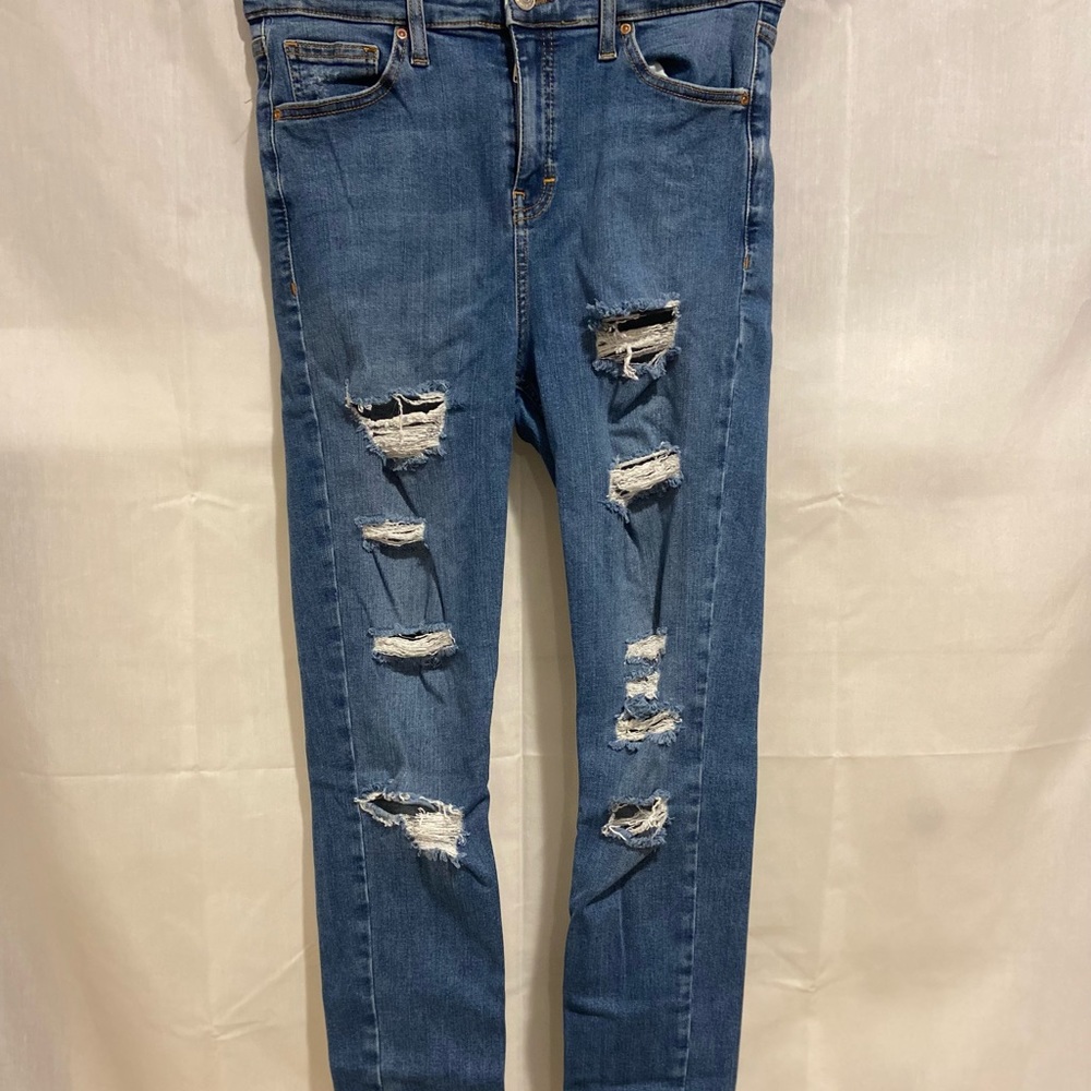 Top shop ripped skinny jeans